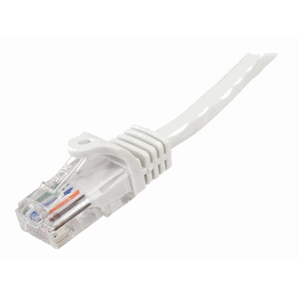 3m White Snagless UTP Cat5e Patch Cable