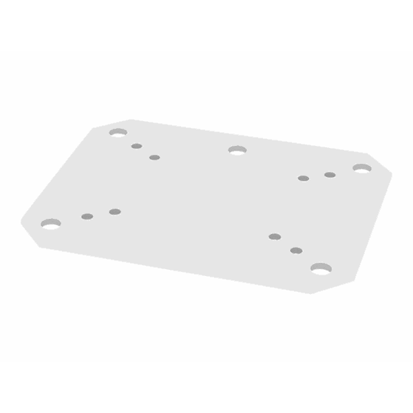 Fixed Floor Plate for 2250/2500-series - small (bolt down)