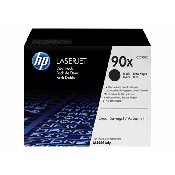 HP Toner/Black 90X Dual Pack Cartridge