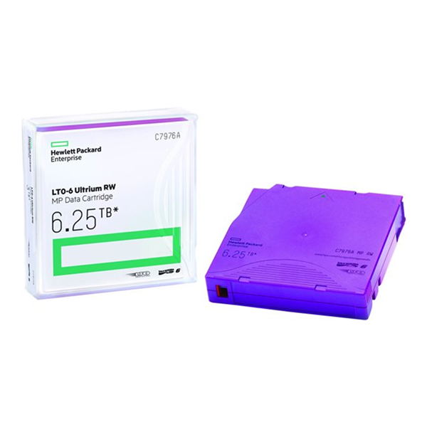 HPE LTO-6 6.25TB Non Custom Label 20Pk