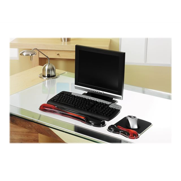 K/Crystal Gel Mouse Pad/Wave red+black