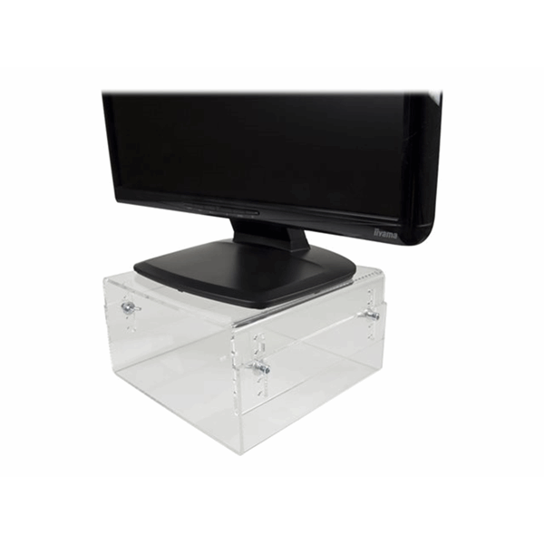 Monitor Stand Clear Acrylic Tilt 25kgMAX