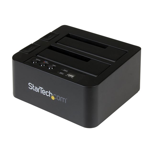 StarTech.com Standalone Hard Drive Duplicator, Dual Bay HDDSSD ClonerCopier, USB 3.1 (10 Gbps) to SATA III (6Gbps) HDDSSD Docking Station, Hard Disk Duplicator Dock - Hard Drive Cloner StarTech.com Standalone Hard Drive Duplicator, Dual Bay HDDSSD ClonerCopier, USB 3.1 (10 Gbps) to SATA III (6Gbps) HDDSSD Docking Station, Hard Disk Duplicator Dock - Hard Drive Cloner