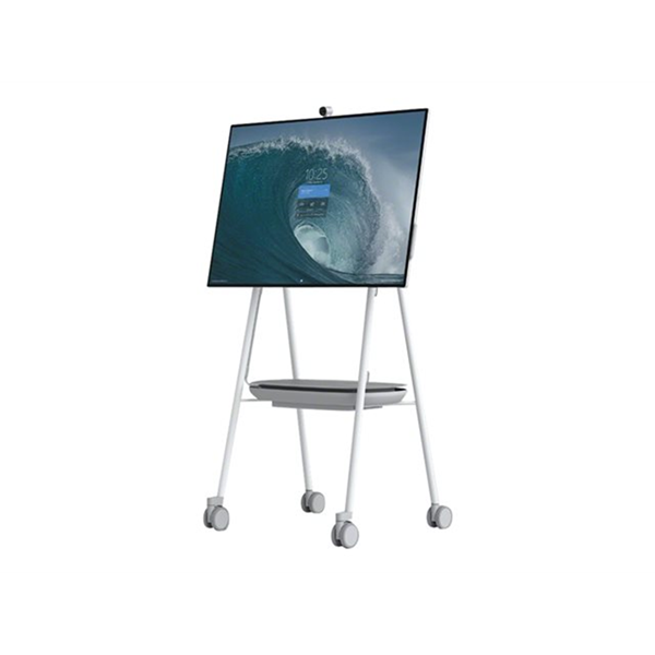 Steelcase wagen - voor interactief plat beeldscherm - grijs, poolwit, tinkleurig